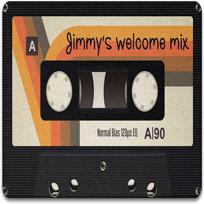 Welcome Doormat Beige Retro Cassette Tape Vintage Door Mat for Home Porch Decor Outdoor Indoor Entrance Floor Modern Farmhouse Outside Entryway Rug Housewarming Gift 18x30inch