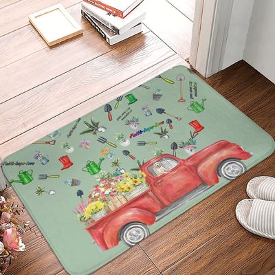 Funny Indoor Door Mat Anti-Slip Rubber Backing Machine Washable Entrance Rug, Super Absorbent Welcome Mats for Kitchen Bathroom Balcony Patio Trailer Camping 20x32inch