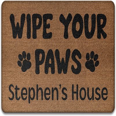 Door Mats for Outdoor Entrance Wipe Your Paws Doormat Pet Lover Carpet Front Door Indoor Non-Slip Waterproof Funny Dog Lover Gift Entry Patio Porch Housewarming Gifts Entryway Rug 16x24inch