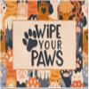 Wipe Your Paws Cute Welcome Sign, Dog Lover Decor, Dog Lover Doormat, Home Decor, Rustic Home Decor, Dog Mom Gift, Housewarming Gift, New Home Decor 20x32inch view 1