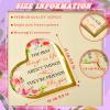 Spiareal Friends Gifts for Women Friendship Graduation Plaque Best Flower Sister Birthday Bestie Thank You Gift for Teacher Mom Female Acrylic Friendship(Sweet Style) view 3