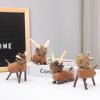 Altsuceser 1 Pair Pine Cones Squirrel Rabbit Deer Cat Figurines Ornaments, Handmade PineCones Wooden Animal Statues Ornaments for Desk Table Decorative B view 3