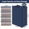 Bonuci 3 Pcs Laundry Sorter Replacement Bags Hamper Cart Removable Replacement Laundry Storage Organizer Bag Hamper Liner, No Hooks 14.76 x 8.66 x 21.65 Inch (Dark Blue) view 3