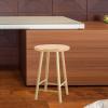 LIFKOME Solid Wood Round Stool Seat Replacement 11.61X11.61X0.78In Bar Stool Seating Part for Kitchen Bar Restaurant Office Use Wooden Seat view 2