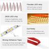 ALITOVE 65.6ft 24V Warm White LED Strip Lights Ultra-Bright 20m 2400 LEDs 120LEDs/M High-Density Tape Light Strip 2835 SMD DC 24 Volt 3500K Commercial Grade LED Flexible Rope Lights, No Power Supply view 3