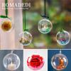100 Pcs Tealight Holders Globes Fillable Acrylic: Bulk Hanging Tea Light Ball Bulb 3.15'' Ornaments Fillable for Party Wedding Centerpiece Christmas Home Decorations DIY view 2