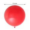 2 pcs 32-Inch Red Matte Large Latex Balloons Party Wedding Reception Birthday Favors Decorations Supplies view 2