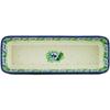 Polmedia Polish Pottery Rectangular Baker - Green Flora Pattern Handmade in Boleslawiec Poland by Ceramika Artystyczna + Certificate of Authenticity view 2