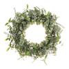 24" Artificial Eucalyptus Spring Wreath with Green Leaves view 1