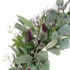 24" Artificial Lavender Floral Spring Wreath with Green Leaves view 2