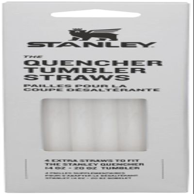 Stanley Quencher Tumbler Straws for 14 or 20 oz | Reusable Replacement Straws for Tumbler with Handle | Stainless Steel Drinking Cup Accessory | BPA-Free | No color
