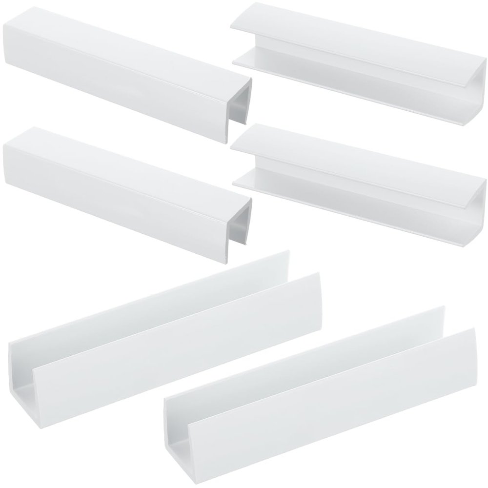 KOMBIUDA Door Reinforcement Baby Gate Groove Guardrail 6-Pack Metal Baby Gate Support Accessories for Indoor Safety and Pet Stabilizer Easy Installation