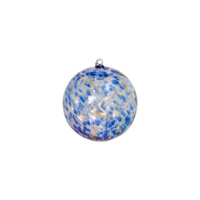 5.75 Inch Elegant Blue Illuminating Hand Blown Glass Sphere