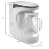 AquaTru Carafe Countertop Sliding Tray - Save Space With The Push of a Button - Slides Easily Under Cabinets view 4