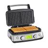 GreenPan Elite 2-Square Belgian & Classic Waffle Iron, Healthy Ceramic Nonstick Dishwasher Safe Plates, Adjustable Shade/Crunch Controls, Wont Overflow, Easy Cleanup Breakfast, Stainless Steel view 1
