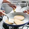 GreenPan Hard Anodized Healthy Ceramic Nonstick, 8" 10" and 12" 3 Piece Frying Pan Skillet Set, Gold Handle, PFAS-Free, Induction Suitable, Dishwasher Safe, Oven Safe, Multi Color Mix view 2