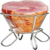 TrueCraftware 8-1/2" x 7-1/4" x 6" Wire Ham Holder Chrome Plated- Roasting Wire Spiral Ham Holder Roasting Rack For Ham Cooling Drying Rack Kitchen Rack Great for Cooking Roasting view 3