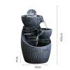 BONAD Indoor Fountain Indoor Outdoor Relaxation Water Sound Zen Decor Meditation Desktop and Tabletop Water Fountain with Lucky Ball for Home Decor Meditation Fountain view 2