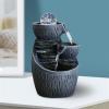 BONAD Indoor Fountain Indoor Outdoor Relaxation Water Sound Zen Decor Meditation Desktop and Tabletop Water Fountain with Lucky Ball for Home Decor Meditation Fountain view 3