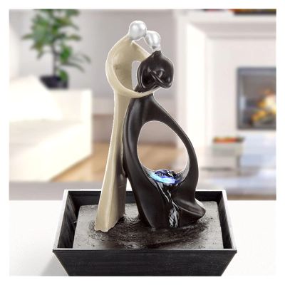BONAD Indoor Fountain Desktop Water Fountain Living Room Entrance Water Fountain Geomancy Decoration Home Ornament for Living Room Office Decorate Meditation Fountain