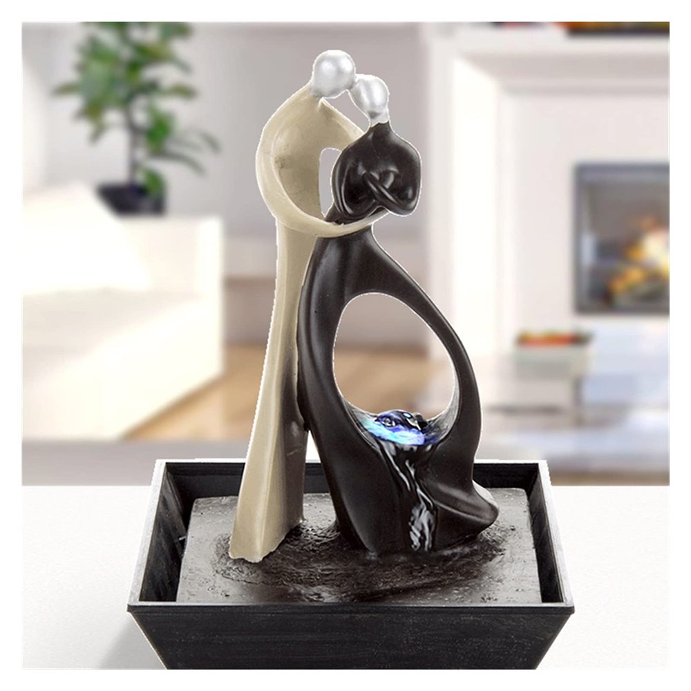BONAD Indoor Fountain Desktop Water Fountain Living Room Entrance Water Fountain Geomancy Decoration Home Ornament for Living Room Office Decorate Meditation Fountain