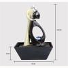 BONAD Indoor Fountain Desktop Water Fountain Living Room Entrance Water Fountain Geomancy Decoration Home Ornament for Living Room Office Decorate Meditation Fountain view 2