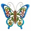 NOBRIM Glass Hanging Metal 3D Butterfly Stained Window Hangings Wall Hanging Art Decorations Home Garden Ornaments Scrolling Antennae with Hook for Easy Hanging Home Office Decoration view 1