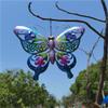 NOBRIM Glass Hanging Metal 3D Butterfly Stained Window Hangings Wall Hanging Art Decorations Home Garden Ornaments Scrolling Antennae with Hook for Easy Hanging Home Office Decoration view 4