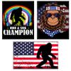 Enthoozies Bigfoot 2.5" x 3.5" Refrigerator Magnets - 3 Pack view 1