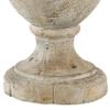 Benjara 18 Inch Modern Accent Decor, Turned Finial Design, Whitewashed Finish view 4