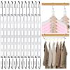 12 Pack Space Saving Hangers for Clothes, Collapsible Metal Hangers Organizer, Clothes Space Savers, Closet Organizers and Storage, Dorm Room Essentials view 1
