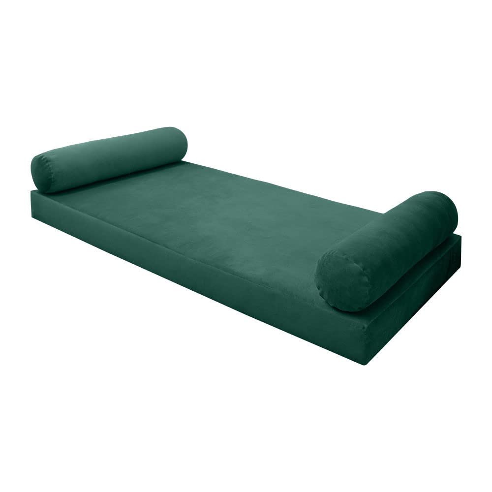 SLIPCOVER ONLY S.V5 Velvet Indoor Daybed Mattress Pillow Covers Knife Edge Full AD317