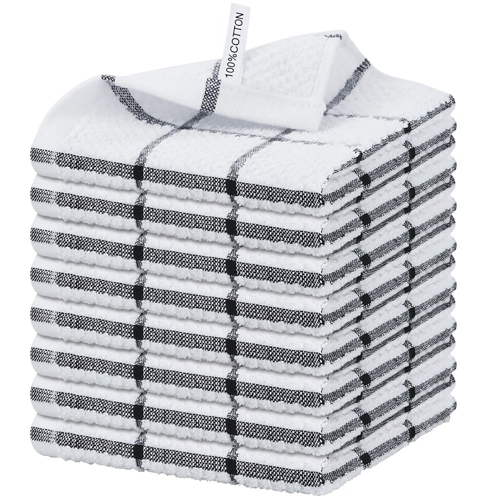 Nialnant 8 Pack Kitchen Dish Rags,Absorbent Kitchen Towels
