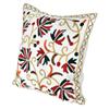 AeraVida 2 Pieces Bright Maple Leaf Vine Embroidery Throw Pillow Cases | Christmas or Spring Theme | 17.5x17.5 inch view 3