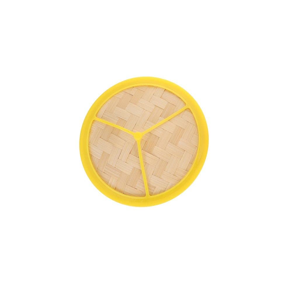 1PC Bamboo Steamer Dumpling Steamer with Lid Multi-Sizes Chinese Food Steamers for Rice Meat Fish Home Kitchen Cookware(5 inch-lid)