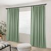 Macochico Pinch Pleated Blackout Curtain for Living Room Bedroom Thermal Insulated Room Darkening Drapes Window Treatment Curtain,Celadon,100W x 102L,2 Panels view 3