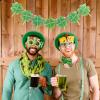 1 Set Four-leaf Latte Art Cupcake Topper Decor St Patrick Party Ornament St Patrick Cupcake Topper St. Patrick's Day Balloons Party Decoration Balloons Ornament Cake Decor view 4