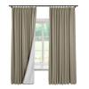 Macochico White Linen Pinch Pleat Curtain 96 Inches Long, Window Treatment Panels Double Layer Room Darkening Lined Drapery for Living Room, Oxford Tan, 50" W x 96" L, 2 Panels view 1