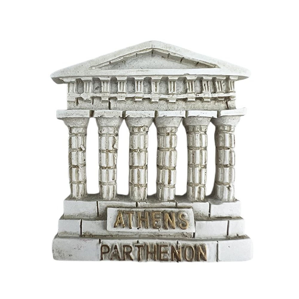 Athens Greece 3D Parthenon Fridge Magnet Souvenir Gift,Resin Handmade Athens Refrigerator Magnet Home & Kitchen Decoration Collection