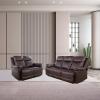 A Ainehome Luxury Recliner Sofa Living Room Set Leather Reclining Sofa and Loveseat Chair Sets Living Room Furniture Sets Recliner Couches for Living Room/Office (D-Brown, Sofa+Loveseat) view 3