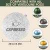 CAPMESSO Aluminum Foil Lids for Reusable Vertuoline Pods, Coffee Pods Sticker Covers Seals Compatible with N*espresso Reusable Pods Vertuoline Refillable Vertuoline Capsule (240 pcs) view 3