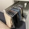Extendable Clothes Rail - Sliding Wardrobe Closet Rod, Wardrobe Pull Out Clothes Hanger, Adjustable Sliding Wardrobe Clothes Hanger, Stainless Steel Clothes Rail, Adjustable Length 50~100cm ( Size : 5 view 3