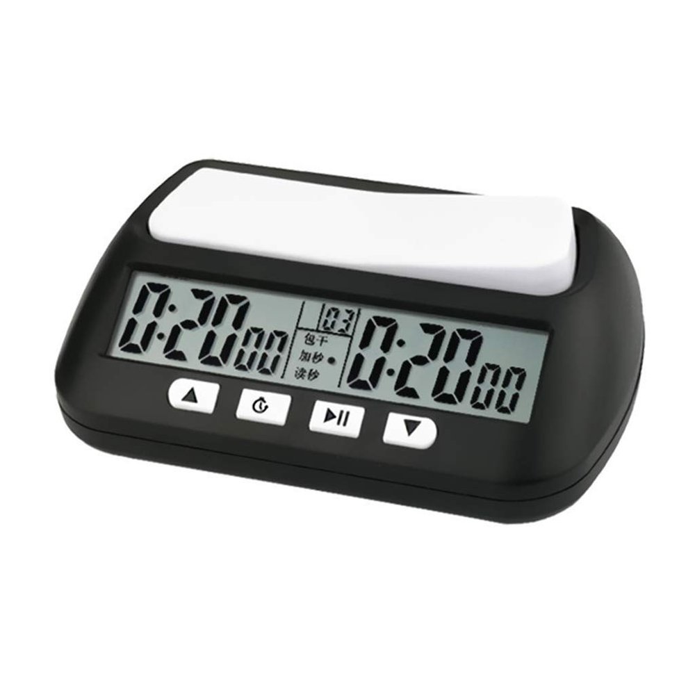 BasskBeauty KOCOME Chess Clock, Chess Clock Timer,Professional Portable Digital Chess Board Competition Count Up Down Chess Games Electronic Alarm Stop Timer