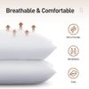 Acanva Hotel Quality Bed Pillows for Sleeping,Premium 3D Plush Fiber-Reduces Neck Pain,Breathable Cooling Cover Skin-Friendly, King (Pack of 4), White 4 Count view 2