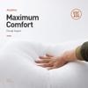 Acanva Hotel Quality Bed Pillows for Sleeping,Premium 3D Plush Fiber-Reduces Neck Pain,Breathable Cooling Cover Skin-Friendly, King (Pack of 4), White 4 Count view 3