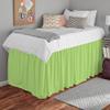 ABP COLLECTION Bed Skirt for Dorm Room, Ruffled Dorm Sized Bed Skirt Three Fabric Sides College Dorm Bed Skirt - 100% Cotton 800 Thread Count - Dorm Bed Skirt Twin XL 30" Tailored Drop Sage view 1