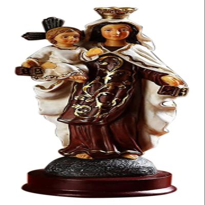 ALDEPO Sculpture Tabletop Statues Decor Modern Ornaments,Resin Blessed Saint Virgin Fatima Lourds Marys Statue Figure Tabletop Figurine Ornament