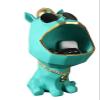 ALDEPO Sculpture Tabletop Statues Figurines Decor,Cool Dog Figurines Big Mouth Storage Box Statue Resin Animal Decor Decor view 1