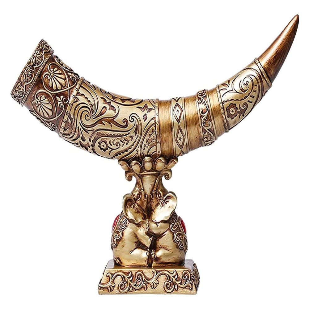 ALDEPO Sculpture Tabletop Unique Statue Sculpture Desk BathDecoration Sculpture,Lucky Elephant Statue Entrance Wine Cabinet Study Tv Cabinet Decor