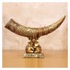 ALDEPO Sculpture Tabletop Unique Statue Sculpture Desk BathDecoration Sculpture,Lucky Elephant Statue Entrance Wine Cabinet Study Tv Cabinet Decor view 2